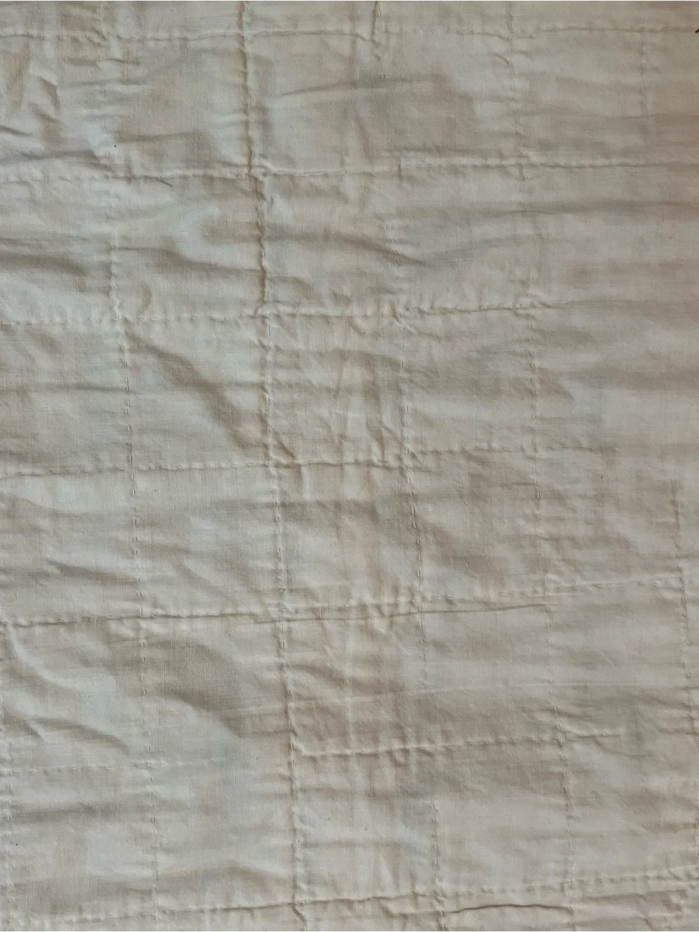 VTG 1940s Raggedy Ann Baby Crib Blanket Hand Embroidered Quilted 52”X 34.5”